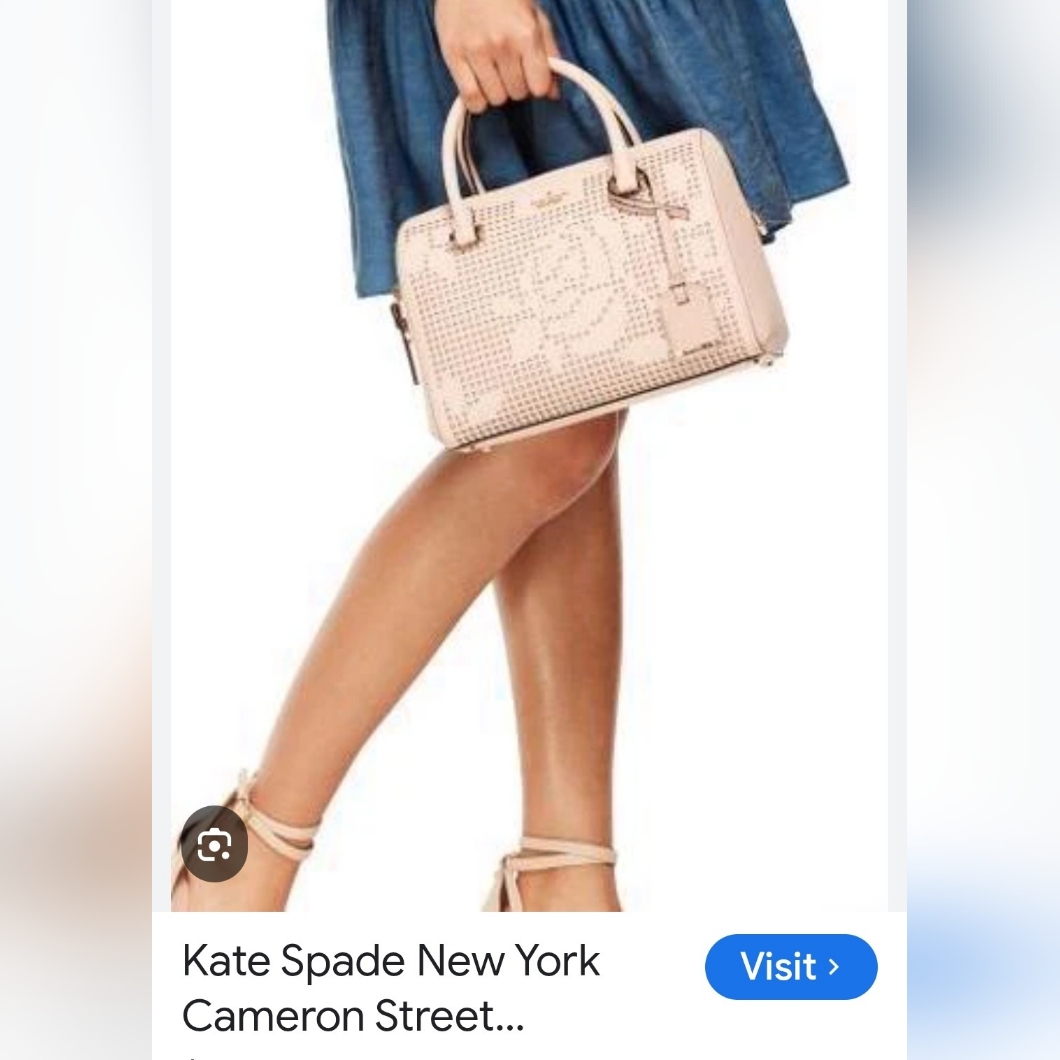 Kate Spade Cameron Street Perforated Rose Large Lane Handbag